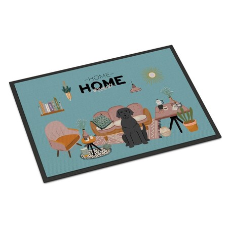 Carolines Treasures 18 x 27 in. Black Labrador Sweet Home Indoor or Outdoor Mat CK7902MAT
